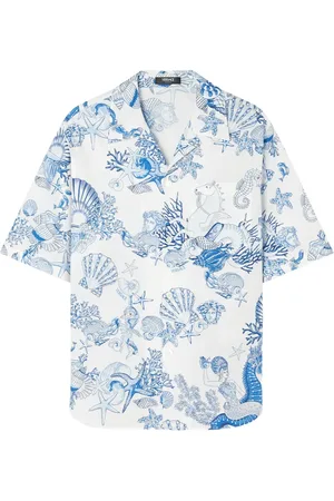 VERSACE Coral Theatre cotton shirt