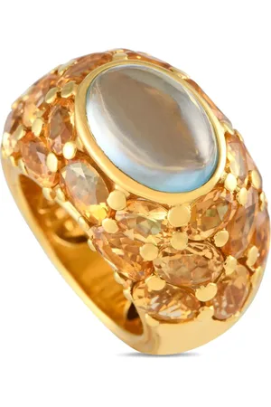 MIMI & LULA 18K yellow topaz and citrine ring
