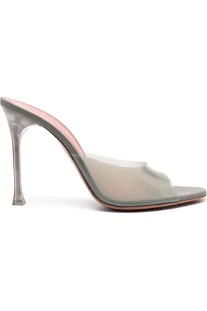 Amina Muaddi 105mm Alexa Glass mules