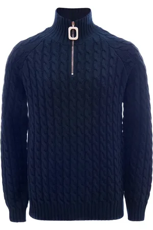 J.W.Anderson Henley cable-knit jumper