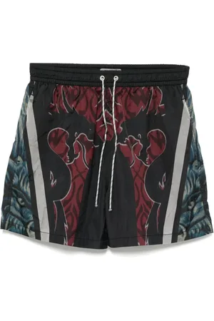 Stain Shade Graphic-print swim shorts