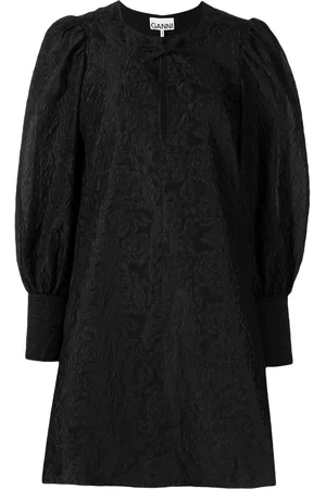 Ganni Jacquard organza mini-dress