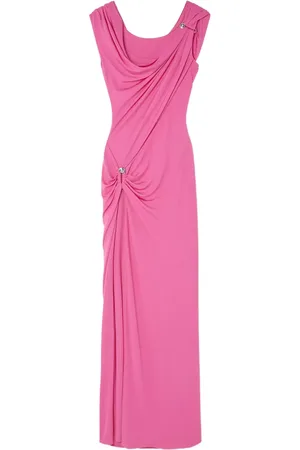 VERSACE Safety Pin gathered gown