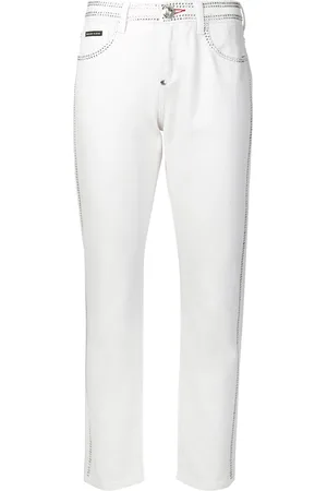 Philipp Plein Crystal embellished slim-fit jeans