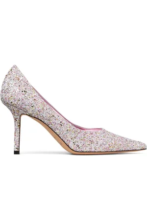 Jimmy Choo 85mm Love glitter pumps