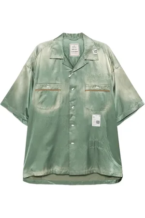 Maison Mihara Yasuhiro Embroidered bowling shirt