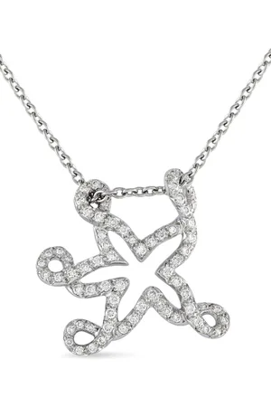 Dior 18K gold Starfish diamonds necklace
