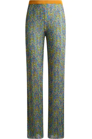 Etro Printed knitted trousers