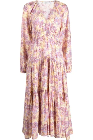 A.L.C. Iman floral-print ruffled dress