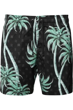 AMIRI Palm tree-print swim shorts