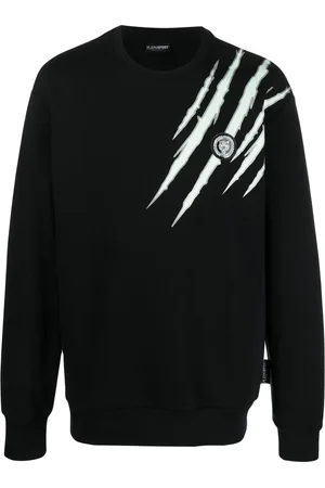 Philipp Plein Scratch-print crew neck sweatshirt