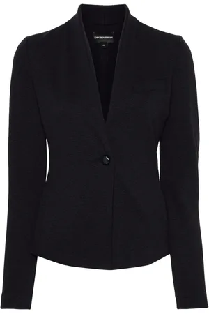 Emporio Armani Single-breasted jacquard blazer