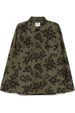 Aspesi Hibiscus-print lightweight jacket