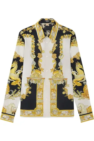 VERSACE Coral Theatre cotton shirt