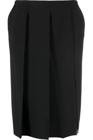 Sportmax Pleated virgin wool skirt