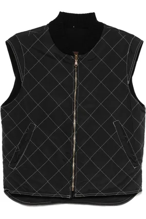 Loro Piana 2000s diamond-stitching vest