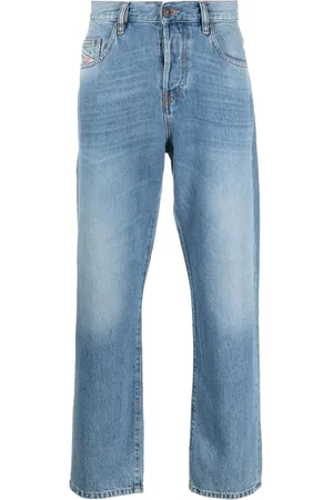 Diesel D-Viker embroidered-logo jeans