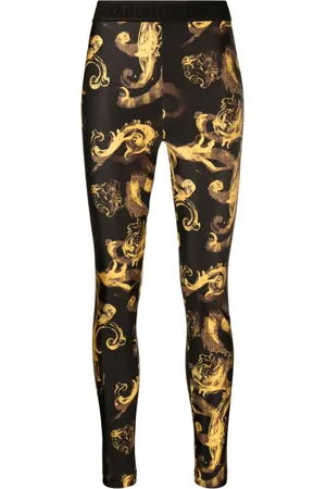 VERSACE Baroque-print elasticated leggings