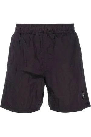 Stone Island Compass-motif track shorts