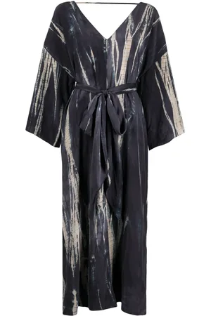 Voz Abstract-pattern print V-neck dress