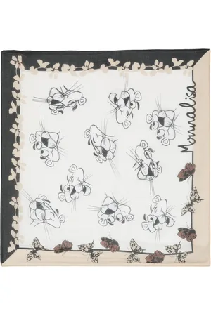 MONNALISA Logo-print scarf