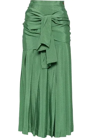 Jean Paul Gaultier 1980s patterned-jacquard maxi skirt