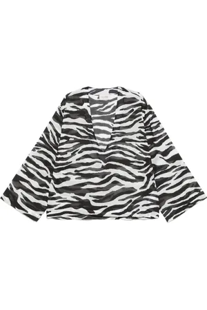 The Attico Zebra-print blouse