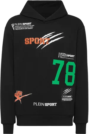 Philipp Plein Logo-lettering fleece hoodie