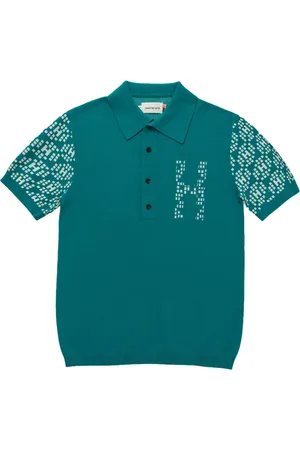 HONOR THE GIFT H knit-pattern polo shirt