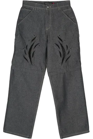 Andersson Bell Laser-cut wide-leg jeans