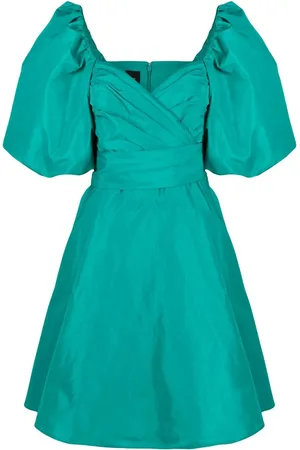 Pinko Puff-sleeve flared dress