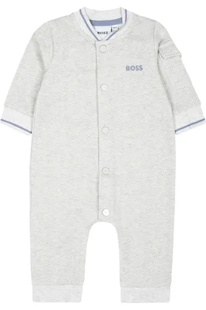 HUGO BOSS Logo-embroidered romper
