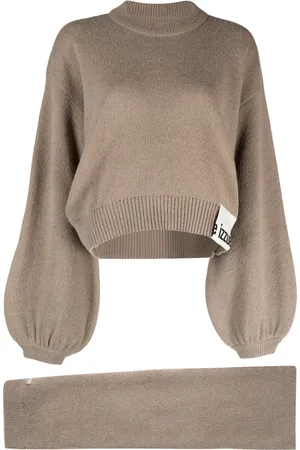 Izzue Crew-neck cropped jumper