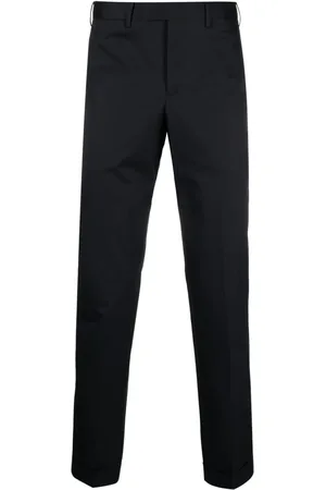 PT Torino Slim-fit cotton tailored trousers