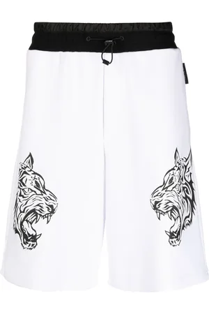 Philipp Plein Tiger-print track shorts