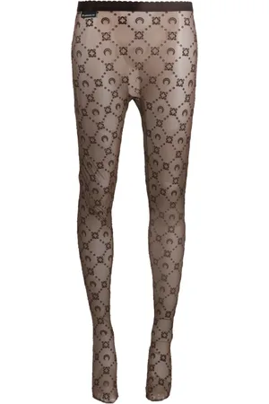 Marine Serre Motif-pattern high-waisted tights