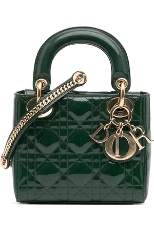 Dior 2019 Mini Patent Cannage Lady Dior satchel