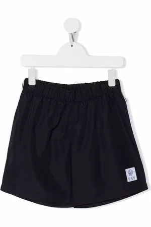 FAY Logo-patch elasticated-waist swim shorts