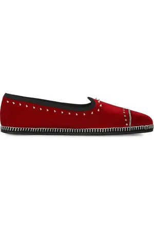 Giuseppe Zanotti Studded velvet loafers