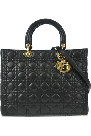 Dior 2000 Lady Dior Cannage two-way handbag