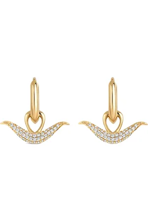 Dinny Hall 9K recycled Toro diamond earrings