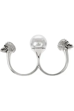 Alexander McQueen Skull double ring