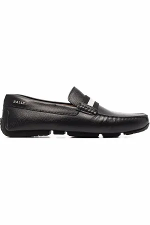 Bally Crossover-strap detail loafers