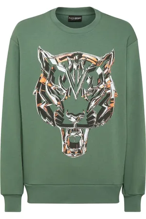 Philipp Plein Tiger-print cotton sweatshirt