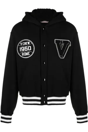 VALENTINO GARAVANI Buttoned varsity hoodie