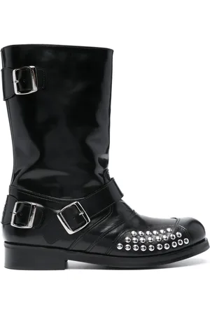 Stefan Cooke Leather biker boots