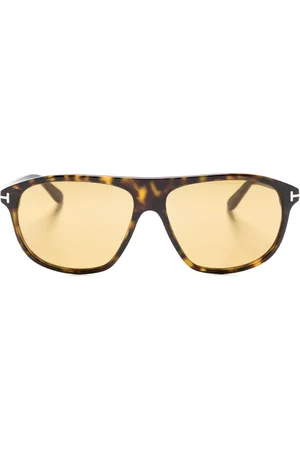 Tom Ford Prescott tortoiseshell pilot-frame sunglasses