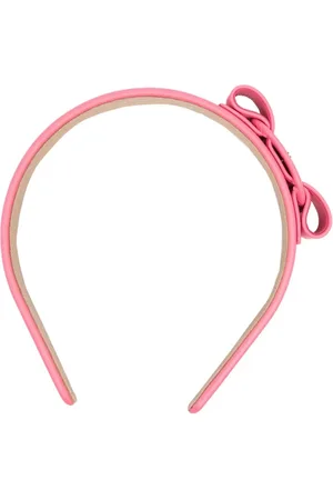 Salvatore Ferragamo Calf-leather bow-detail headband