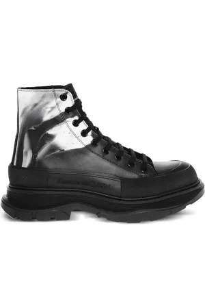 Alexander McQueen Leather combat boots