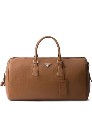 Prada Textured leather duffle bag